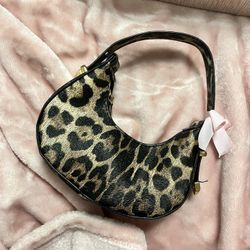 Leapord Print/ Cheetah Mini Handheld Bag 