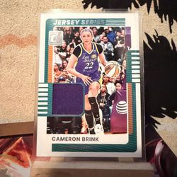 CAMERON BRINK 2025 Panini Donruss WNBA Jersey Series Relic Sparks