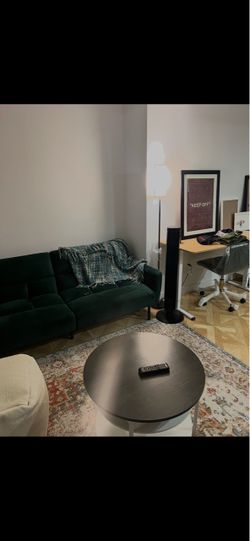 Green Couch with Table