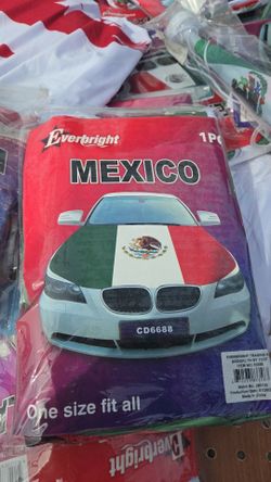 Everbright Mexico Flag Car Hood Cover