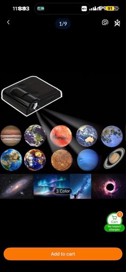 Background Planet Projector, Photo, Projection Light, Decorative Light, Footrest Light, Car Door Ambient Light. Suitable for Christmas, Halloween, Tha