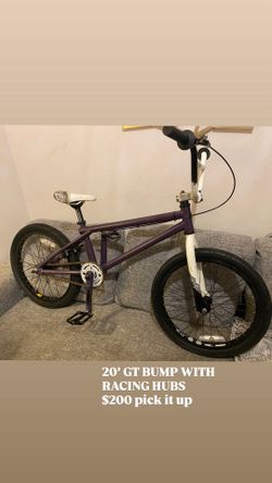 GT 20 inch bump Bmx bike with Bmx
