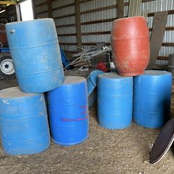 55 gallon plastic barrels