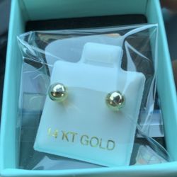 Kids Gold Earrings 5mm