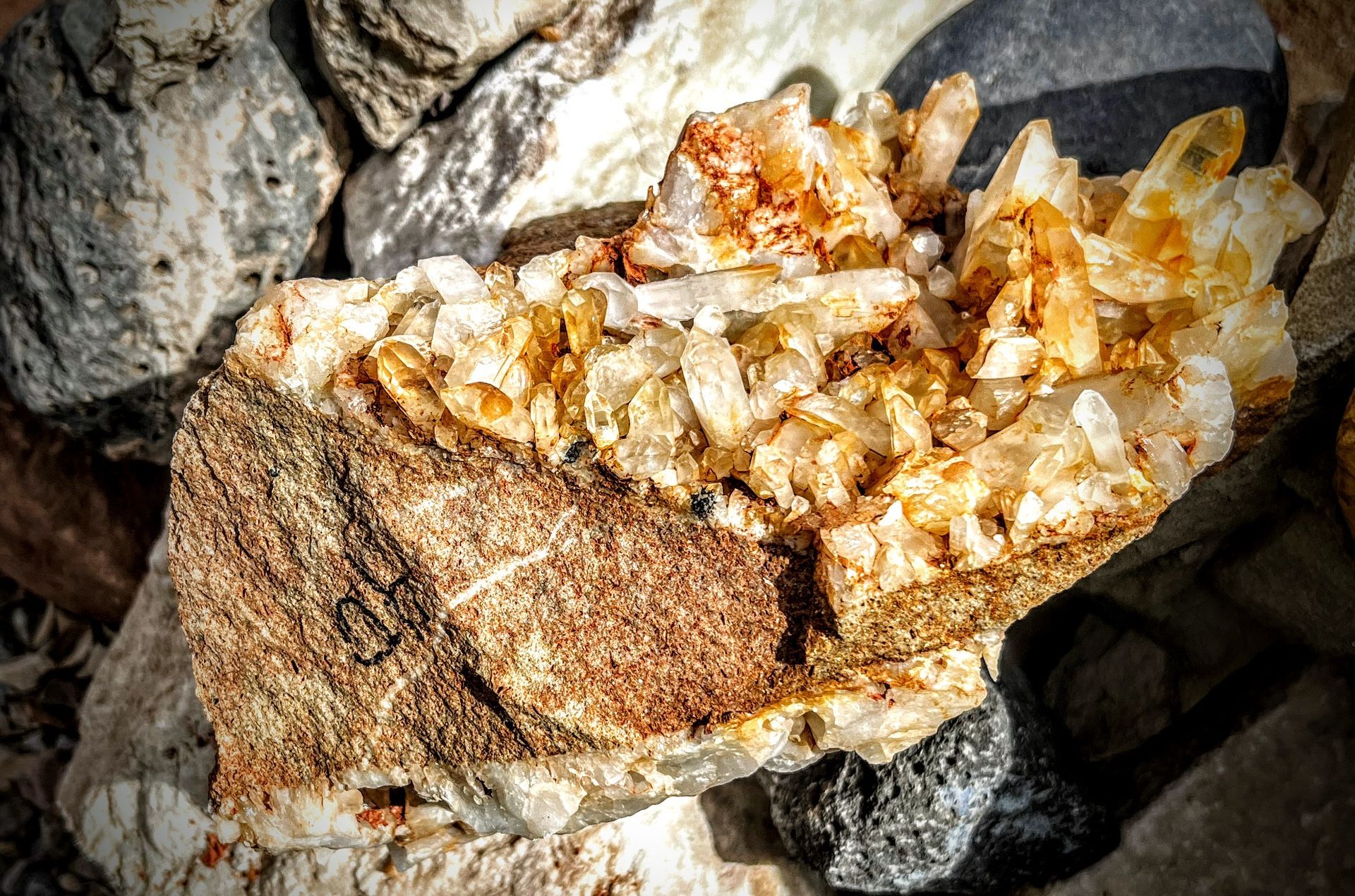Large Rock With Crazy Crystal Formations