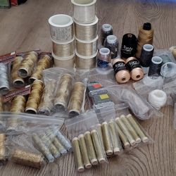 Ultimate Gold & Silver Metallic Embroidery Thread Lot!