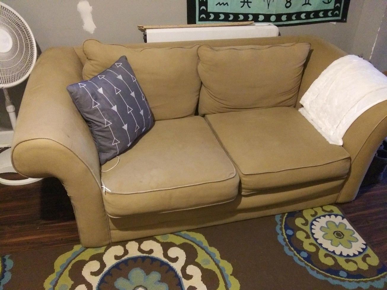 Tan Loveseat
