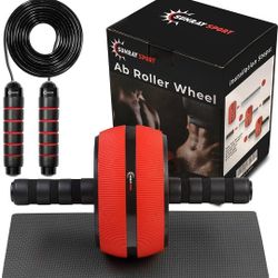Ab Roller Wheel Sunray Sport-Ab Wheel Roller For Core Workout-Easy Quick Assembly Ab roller -Perfect Exercise Ab Workout Equipment-Strengthen