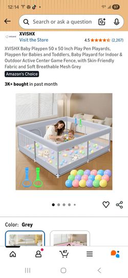 Baby playpen with mat  excellent condition