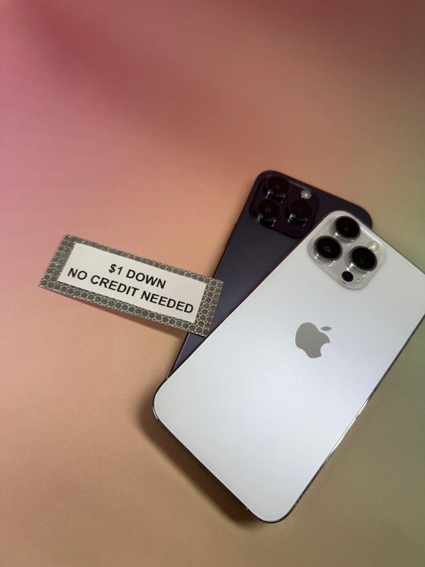 Apple IPhone 14 Pro Max 5G - Only $1 Today Pay The Rest Later!