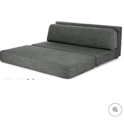Blue Convertible Mid Century Modern Sofa Bed From Article