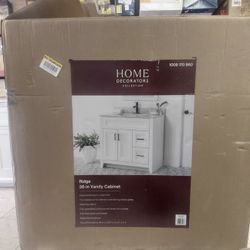 Ridge 36 in. W x 22 in. D x 34 in. H Bath Vanity Cabinet without Top in White