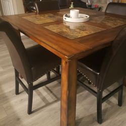 High Top Dining Table With Chairs