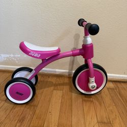 Pink Balance Bike For 2-3 Year Old