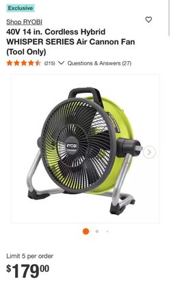 Ryobi fan