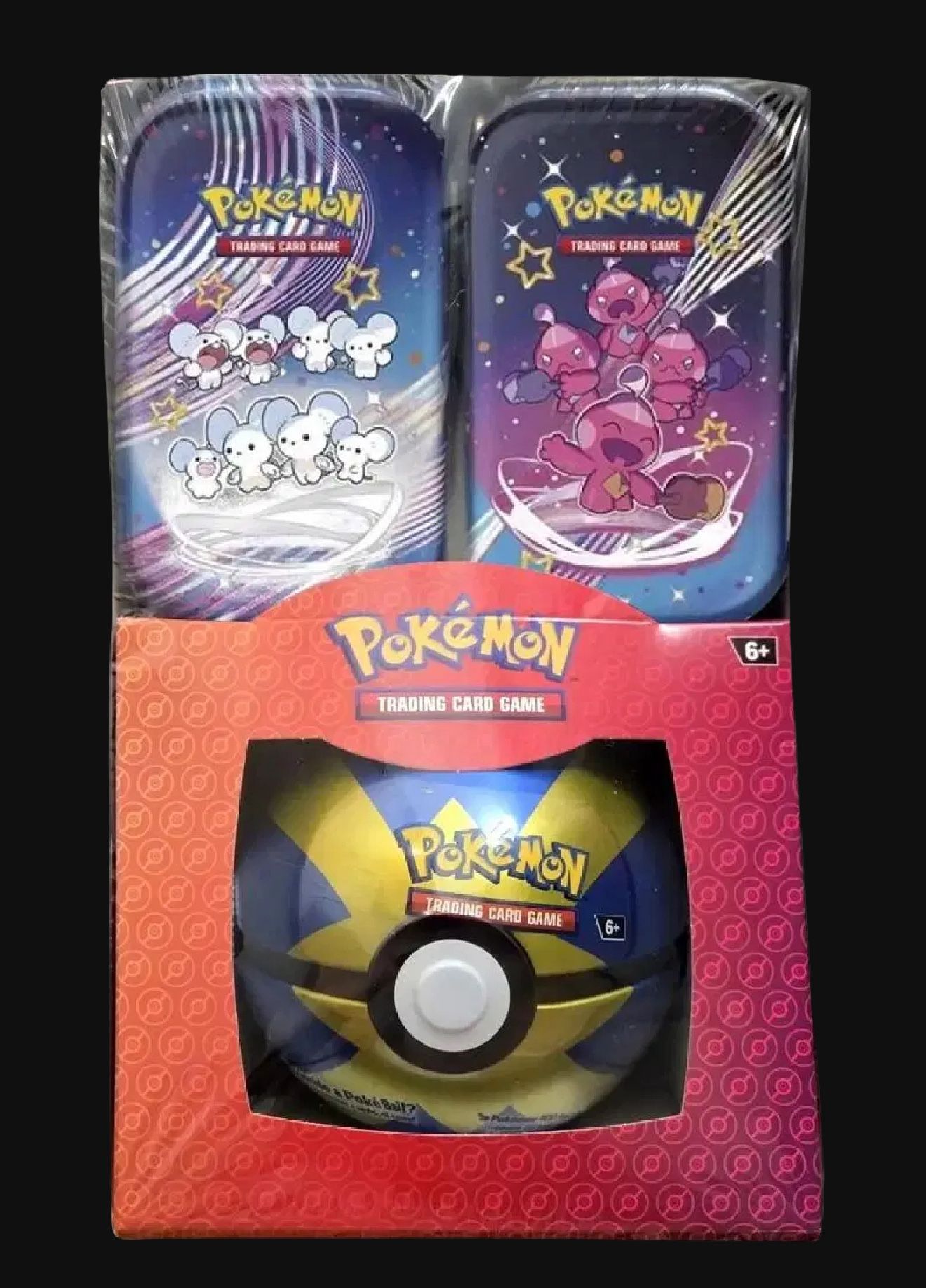 Paldean Fates Mini Tins Poke Ball Bundle