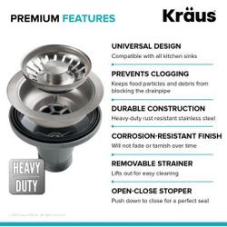 Kraus Stainless Steel Strainer
