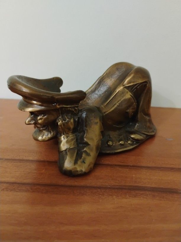 VINTAGE BRASS SEA CAPTAIN PIPE REST
