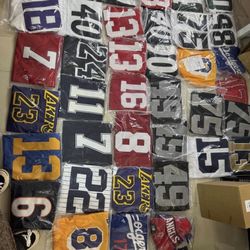 Over Stock Jerseys Football Baseball Some Basketball 