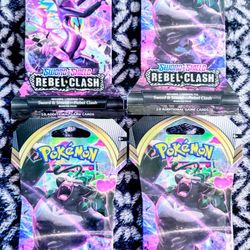 POKEMON SWORD AND SHIELD REBEL CLASH TCG BOOSTER PK 4 Available 