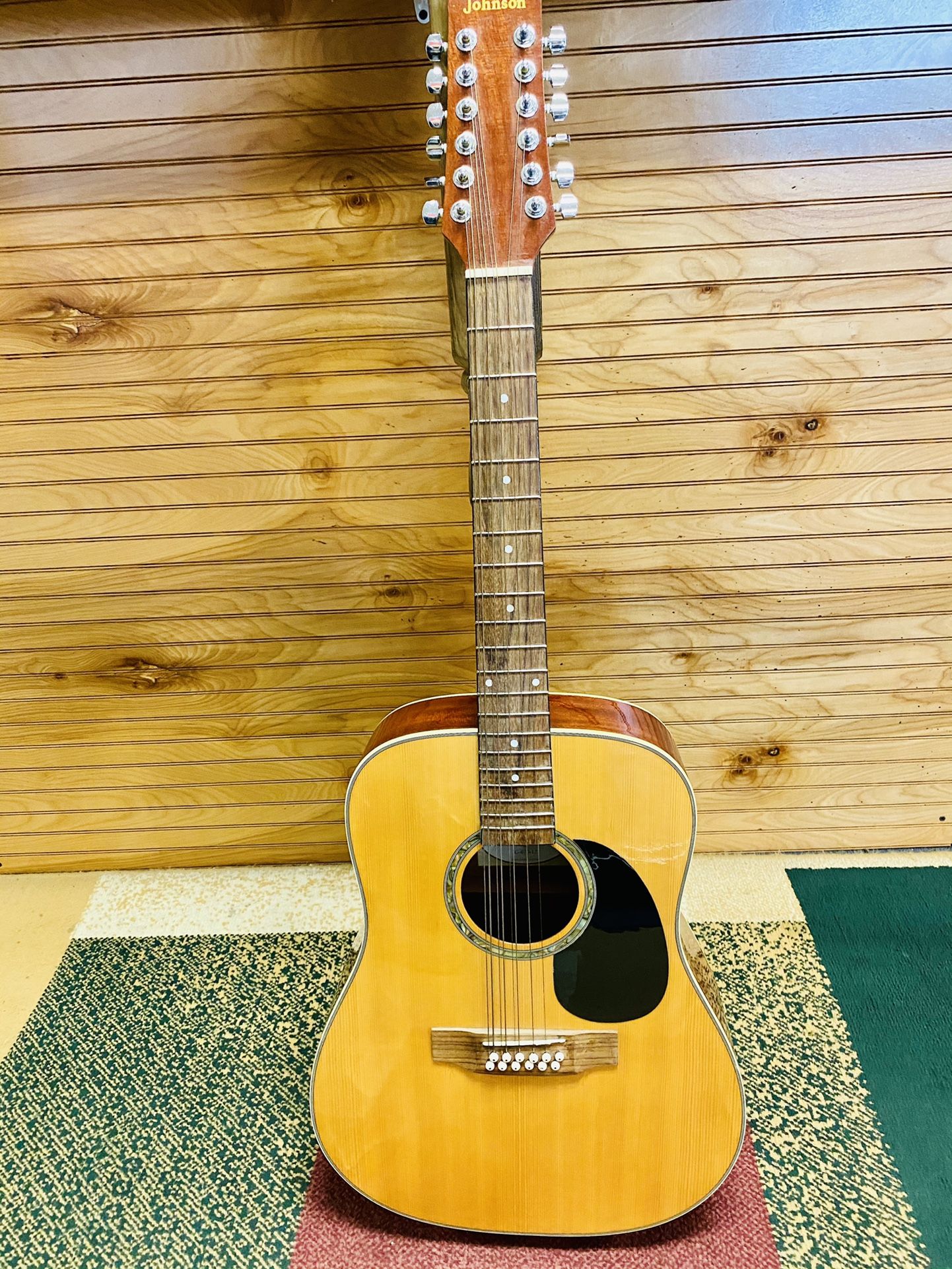 Johnson Axl JG-670-12 12 String Acoustic Guitar, Dreadnought