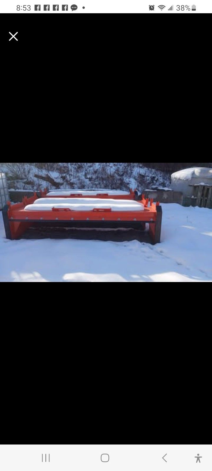 Brand New 10ft Snow Pusher For Skid Steer [3] 