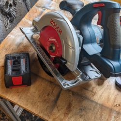 Bosch 18 Volt 6 And 1/2-in Circular Saw. With Battery