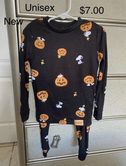 Peanuts Kids Halloween Pajama Set sizes 5T, 6 & 12