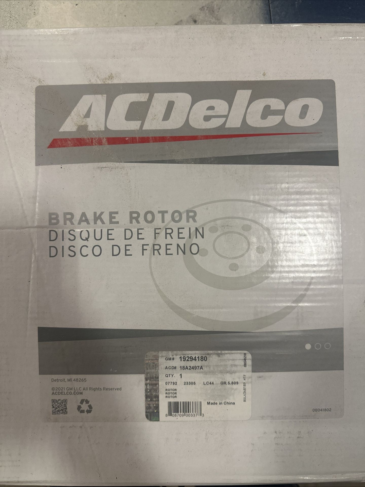 ACDelco Silver (Advantage) Disc Brake Rotors 