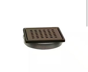 Everbilt 4” Square Shower Drain Grate – Available in Bronze & Chrome