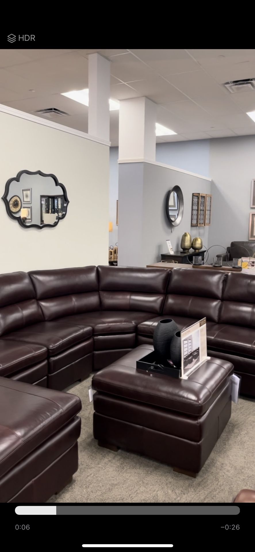 Brown Leather Couch