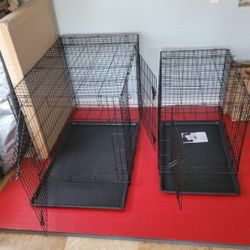 New In Box 36" L'Xl Up To 70lbs $60 OR  42"x28"x31" Xl'Xxl Dog Crate $75 Up To 90lbs 2 Door Folding Dog Cage With Floor Tray Jaula De Mascota 