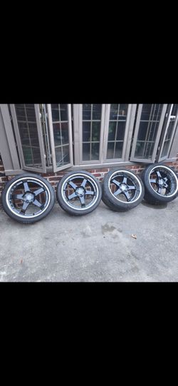 Set of wheels and tires very nice set
