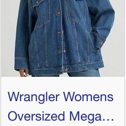 *New w/tags* Wrangler Oversized Trucker Jean Jacket