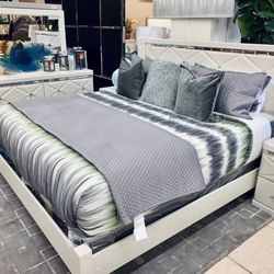 Dreamur Champagne Panel Bedroom Set (Twin,Full,Queen and King Bed Frame option