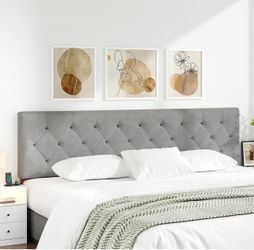 !!New!! Cal king truffle grey headboard