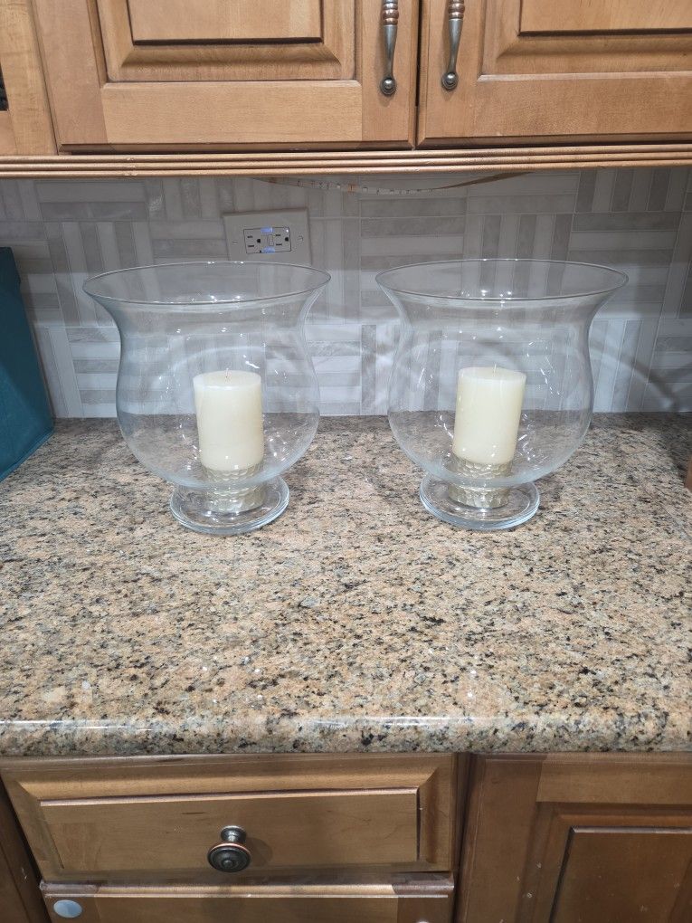 Glass Candle Holders