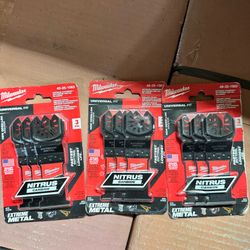 Milwaukee 1-3/8 in. Nitrus Carbide Universal Fit Extreme Metal Cutting Oscillating Multi-Tool Blade (3- Pack)
