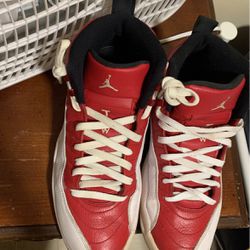 Jordan 12 ,Red And White, Size 10 