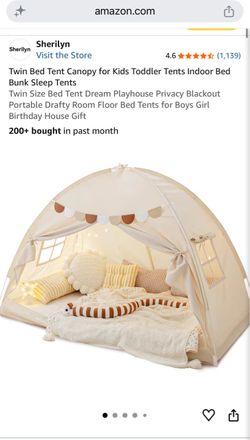 Sherilyn Twin Size Kids Indoor Bed Tent Canopy