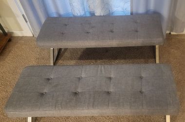 Silver/grey Bench
