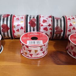 Wired 🎀 Ribbons Valentines Day Hearts 13 New