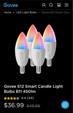 Govee E12 Smart Light Bulbs e12