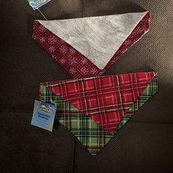 New Reversible Dog Bandanas, Set Of 2