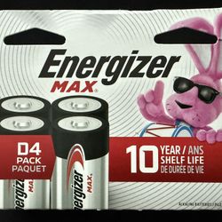 4 Pack Energizer MAX Batteries, BRAND NEW, SEALED
