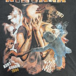 Nirvana Modern Boot AOP Shirt - Size Large