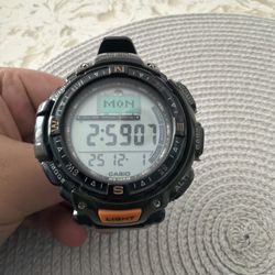 CASIO PROTREK Quartz Watch Model Active Working B(contact info removed)9 Digital Series