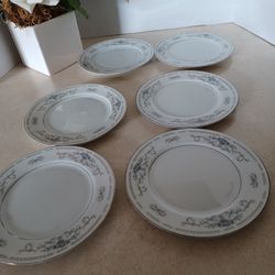 6- Diane Japan Fine China Porcelain Saucers 