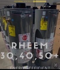 NEW WATER HEATER RHEEM GAS