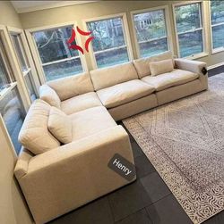 Brand New 🔥 Cloud Sectional Couch L Shape Living Room Furniture Sofa Set Loveseat Ottoman 